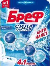Бытовая химия Bref Блок для унитаза океанский бриз