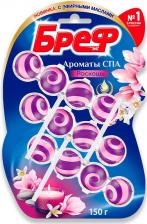 Бытовая химия Bref Туалетный блок Ароматы СПА Роскошь, 3х50 г