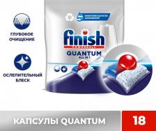 Бытовая химия Finish Капсулы для посудомоечных машин Powerball Quantum AIO бесфосфатные 18шт