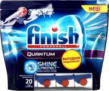 Бытовая химия Finish Капсулы для посудомоечной машины Quantum Powerball, 60 шт