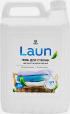 Бытовая химия Grass Гель для стирки цветного и белого белья концентрат Laun 5 л