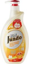Бытовая химия Jundo Концентрированный гель с гиалуроновой кислотой для мытья посуды и детских принадлежностей Juicy Lemon,1 л