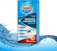 Бытовая химия Kloger Полоски свежести для унитаза Морской бриз, 10 г, 3 шт