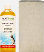 Бытовая химия Nordland Полироль для ухода за деревом с маслом апельсина, 300 мл. предназначена для ухода за обработанными изделиями из дерева, фанеры, композитных