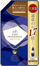 Бытовая химия NS FaFa Fine fragrance HOMME Кондиционер для белья с антистатиком, тонкий аромат чая с бергамотом, сменная упаковка с крышкой 840мл