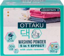 Бытовая химия Ottaku Стиральный порошок Концентрированный универсальный 5in1 Effect с пятновыводителем, 0,9 кг
