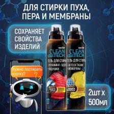 Бытовая химия Salton Гель для стирки мембраны, мембранной одежды 500 мл + Гель для стирки пуховиков, курток, 500 мл