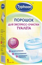 Тайфун Порошок для экспресс-очистки туалета, 5 шт. х 100 гр