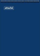 Блокнот Attache Блокнот А4 60 листов синий в клетку на спирали (205x292 мм)