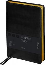 Блокнот Berlingo Ежедневник недатированный, A5, 160 листов, "xGold", золотой срез, черный