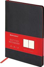 Блокнот Brauberg Блокнот А5, "Metropolis Mix", под кожу, 80 л., в точку, черный, 113314