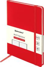 Блокнот Brauberg Блокнот А5, ULTRA, балакрон, 80 г/м2, 96 л., в точку, красный, 113042