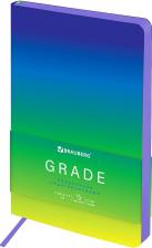 Блокнот Brauberg Ежедневник недатированный А5 138х213 мм, "Gradient", под кожу, 136 л., синий-зелёный, 114460