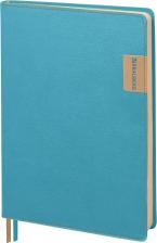 Блокнот Brauberg Ежедневник недатированный A5 "AIM", под кожу, 136 листов, бирюзовый