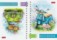 Блокнот Hatber Записная книжка-перевертыш Навстречу лету, А6, 80 листов