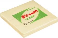 Блокнот Комус Стикеры Z-сложения 76х76 мм пастельные желтые для диспенсера