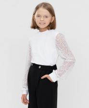 Блуза для девочки Button Blue Блузка детская 222BBGS14010200 цв. белый р. 122