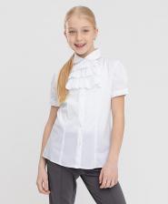 Блуза для девочки Button Blue Блузка детская 222BBGS22080200 цв.белый р.146