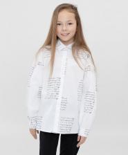 Блуза для девочки Button Blue Блузка детская 222BBGS22110225 цв. белый р. 170