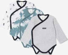 Боди для малыша Gulliver Боди с длинным рукавом комплект из 3-х штук мультицвет, 56-42, 22444BBC1101