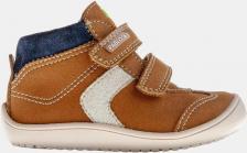 Ботиночки для малышей Pablosky Детские кожаные ботинки Barefoot с липучкой, коричневый