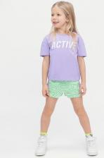 Бриджи, шорты для девочки Button Blue Шорты детские 122BBGA54015520 цв. салатовый р. 116