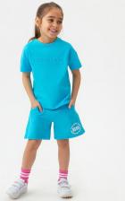 Бриджи, шорты для девочки Button Blue Шорты детские 123BBGB54021800 голубой, 110