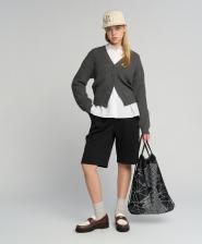 Бриджи, шорты для девочки Button Blue Шорты детские 222BBGS54010800 цв. черный р. 158