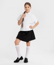 Бриджи, шорты для девочки Button Blue Юбка-шорты детская 224BBGS61040800, черный, 152