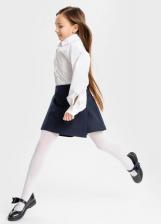 Бриджи, шорты для девочки Button Blue Юбка-шорты детская 224BBGS61041000, синий, 134