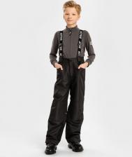 Брюки, леггинсы для девочки Button Blue Брюки демисезонные непромокаемые черные детские, 128, 224BBBA6402