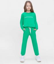 Брюки, леггинсы для девочки Button Blue Брюки детские 122BBGB56014800 зеленый р.152