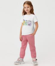 Брюки, леггинсы для девочки Button Blue Брюки детские 123BBGMC56151200, цвет розовый, размер 104