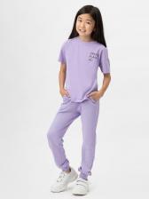 Брюки, леггинсы для девочки Button Blue Брюки детские 222BBGB56013100 цв. фиолетовый р. 98