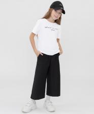 Брюки, леггинсы для девочки Button Blue Брюки детские 222BBGS63050800 цв. черный р. 122