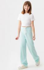 Брюки, леггинсы для девочки Button Blue Брюки голубые, 128-134, 123BBGU56021800