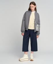 Брюки, леггинсы для девочки Button Blue Брюки-кюлоты синие (164)