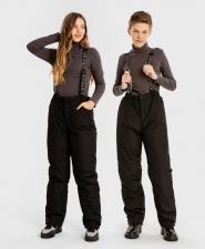 Брюки, леггинсы для девочки Button Blue Брюки утепленные зимние черные детские, 170, 224BBBJC6402