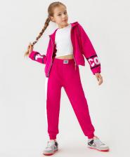 Брюки, леггинсы для девочки Button Blue Джоггеры детские 123BBGJC56084900, розовый, 146
