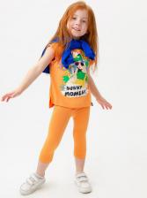 Брюки, леггинсы для девочки Button Blue Леггинсы детские 123BBGMC13096100 оранжевый, 98