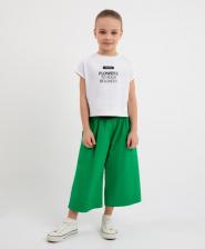 Брюки, леггинсы для девочки Gulliver Брюки 12403GMC6304, зеленый, 104