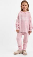 Брюки, леггинсы для девочки Gulliver Брюки-джоггеры вязаные розовые для девочки, 122, 22402GMC3701