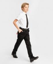 Брюки, штаны для мальчика Button Blue Брюки чинос со стрелками черные (134)