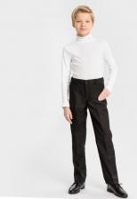 Брюки, штаны для мальчика Button Blue Брюки с элегантными стрелками черные (140)