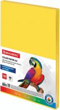 Бумага, пленка Brauberg Бумага цветная, А4, 80 г/м2, 100 л., интенсив, желтая, для офисной техники, 112450