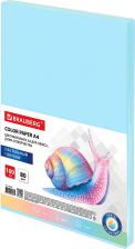 Бумага, пленка Brauberg Цветная бумага А4, 80 г/м, 100 листов, пастель, голубая (112445)
