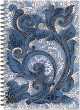 Бумажная продукция Attache Бизнес-тетрадь Мозаика А5 80 листов синяя в клетку на спирали