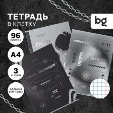 Бумажная продукция BG Тетрадь 96л, А4, клетка "Мой выбор", soft-touch ламинация, тиснение фольгой