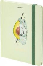 Бумажная продукция Brauberg Блокнот с резинкой в клетку 96 л., А5, твердая обложка с фольгой, "Avocado", 113733