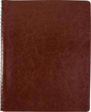 Бумажная продукция Brauberg Тетрадь А4, "Office PRO", под кожу, гребень, 80 л., коричневая, 111047